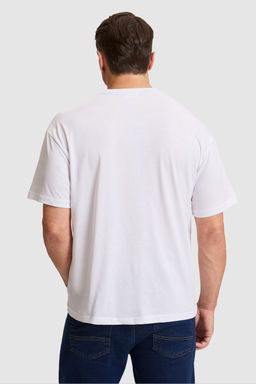 Erkek Beyaz Comfort Fit Bisiklet Yaka Ti__rt - U.s. polo assn фото 5