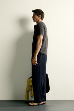 CAMISETA REGULAR FIT CUELLO PANADERO / Marr?n - Zara фото 4