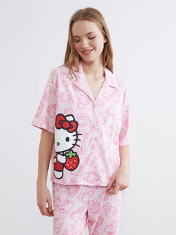 Hello Kitty Bask?l? Kad?n Pijama Tak?m
