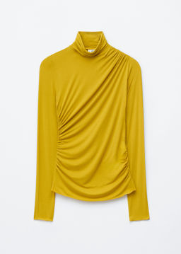 Top de cuello alto drapeado - H&m фото 2