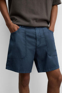 WASHED COTTON BERMUDA SHORTS - Zara фото 5