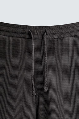 PANTALONES CORTOS TRAINING MEZCLA ALGOD?N 9 / Piedra - Zara фото 9