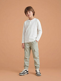 Beli Lastikli Erkek ?ocuk Kargo Pantolon