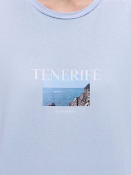 Футболка прямого кроя с принтом / Zarina  фото 6