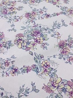 Рогожка Вьющиеся розочки, ш.1.5м, хлопок-100%, 165гр/м.кв