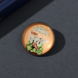 Набор: брелок для ключей и значок для одежды, рюкзак Душа цветёт, 6?11 см