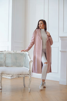 Пальто женское демисезонное 21820 (кремовый) - Kankan фото 37