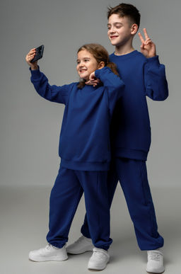 Детский костюм оверсайз из футера трехнитки Happyfox - Happy fox фото 12