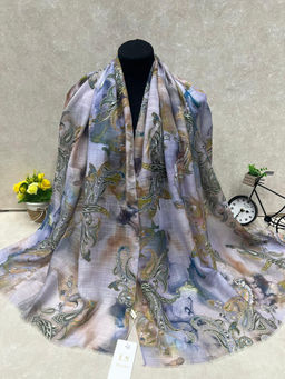 Легкий платок на голову и шею, мультицвет