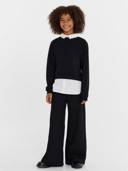 Джемпер для девочек в черном цвете - Mark formelle фото 3