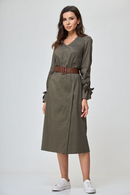 Платье ANELLI 1164 зелень  фото 2