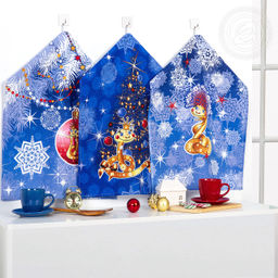 Набор полотенец из рогожки "Волшебница" 45*60/2 шт. - 45*60 Полотенца из рогожки