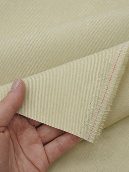 Джинс с ворсом цв.Св.телесно-желтый с оливковым оттенком, ш.1.5м, хлопок-100%, 330гр/м.кв - Купава фото 4