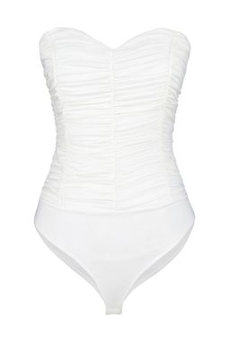 TRENDYOLMILLA Ekru Astarl? Drapeli C?tc?tl? Orme Body TPRSS23BD00027  фото 15