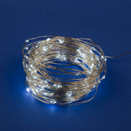 ULD-S1000-100/SCB/3AA WHITE IP20 DEW Гирлянда светодиодная на батарейках 3AA (не в/к), Роса, 10м. 100 светодиодов. Белый свет. Провод медный. TM Uniel