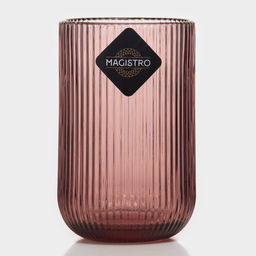 Стакан Magistro «Грани», 400 мл, 8×13 см, стекло, розовый