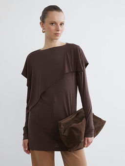 Bisiklet Yaka Oversize Kad?n Tunik