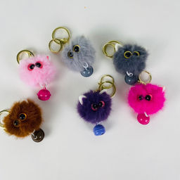 Брелок Помпон с бубенчиком в ассортименте