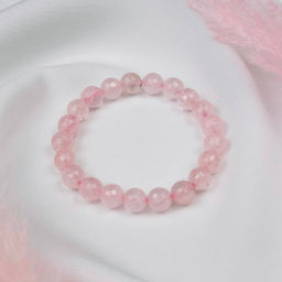 Браслет из Розового кварца 19 см