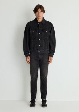 Ryan Antrasit Denim Jean Ceket - Mavi фото 3