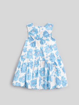 ACOOLA / Платье детское для девочек Teon голубой принт  фото 2