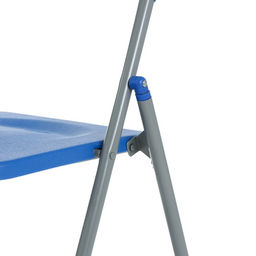 Стул складной 75×45×43 см, металл, пластик, синий