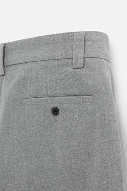 TEXTURED STRAIGHT-LEG TROUSERS - Zara фото 8