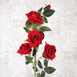 Цветок искусственный Роза 90 см 5 бутонов / NT47-6 /уп 50/400/ - Галеонтрейд фото 21