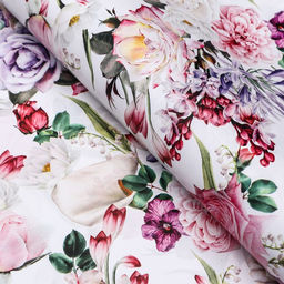 Цена за 10 шт. Бумага упаковочная глянцевая двусторонняя «Букет», 100×70 см