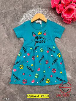 Детское платье летнее с принтом