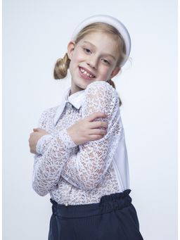 Блузка белый 212230817 - Nota bene фото 15