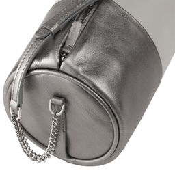 Итальянская кожаная сумка DuDu Bags серии Abigail | темно-серебристый - Dudubags фото 7