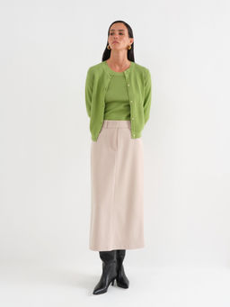 Conso/KCL 230623 - pale green Кардиган + Топ женский  фото 8