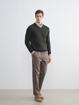 V Yaka Erkek Triko Kazak