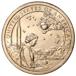 1 доллар 2019 года США Сакагавея (Индианка) Индейцы в космической программе P