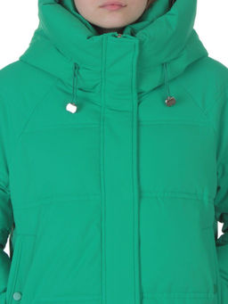 H24-620 GREEN Куртка зимняя женская (200 гр. холлофайбер)