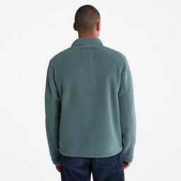 Мужская куртка Timberland Overshirt Fleece зеленая  фото 6