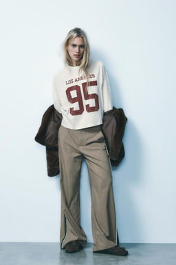 VARSITY WASHED EFFECT T-SHIRT - Zara фото 2