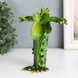 Фигурка полистоун Лягушки-гармония, 5?14.5?13 см