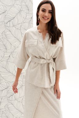 Комплект изо льна с вискозой - Elletto фото 12