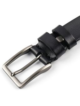 Мужской кожаный ремень Dierhoff ДРК 3053/3-35 Черный - Sergio valentini фото 7