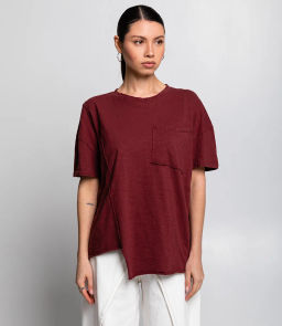 Футболка #КТ002258, бордовый