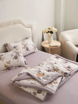 Одеяло MENCY Двухстороннее с простыней на резинке и наволочками ODMENDR007  фото 8