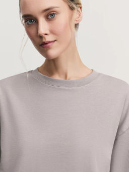 Базовая футболка оверсайз из хлопка / Zarina  фото 6