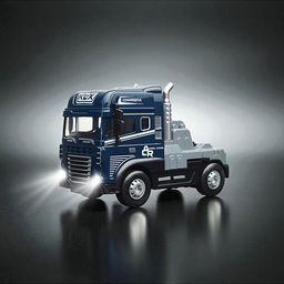 Машина "Трейлер" (свет, звук) в коробке