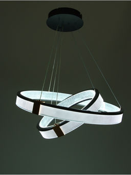 Люстра Emma 168 Вт LED 3000-6000К черный/кофе/золото Ø40+60×100 см