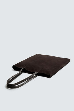 LEATHER TOTE BAG - Zara фото 2