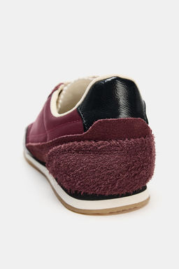 DEPORTIVA CONTRASTE / Rojo Burgundy - Zara фото 4