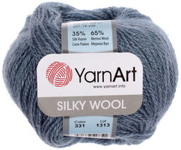 Силки вул (Silky wool) пряжа YarnArt 65% шерсть мериноса 35% искуственный шелк 10х25г/190м