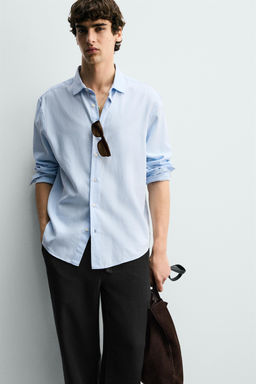 PANTAL?N RELAXED FIT ESTRUCTURA / Negro - Zara фото 19